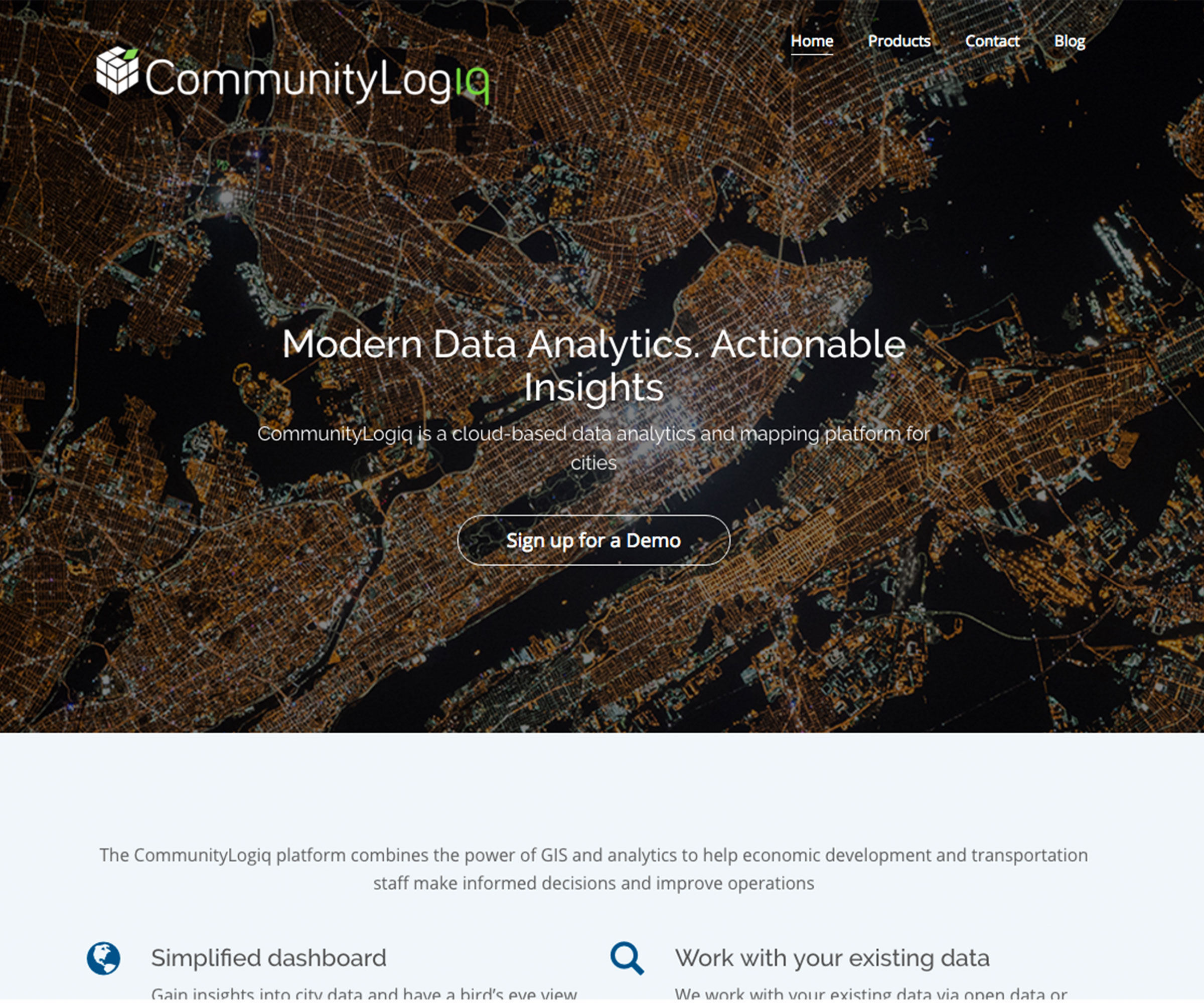 CommunityLogiq website
