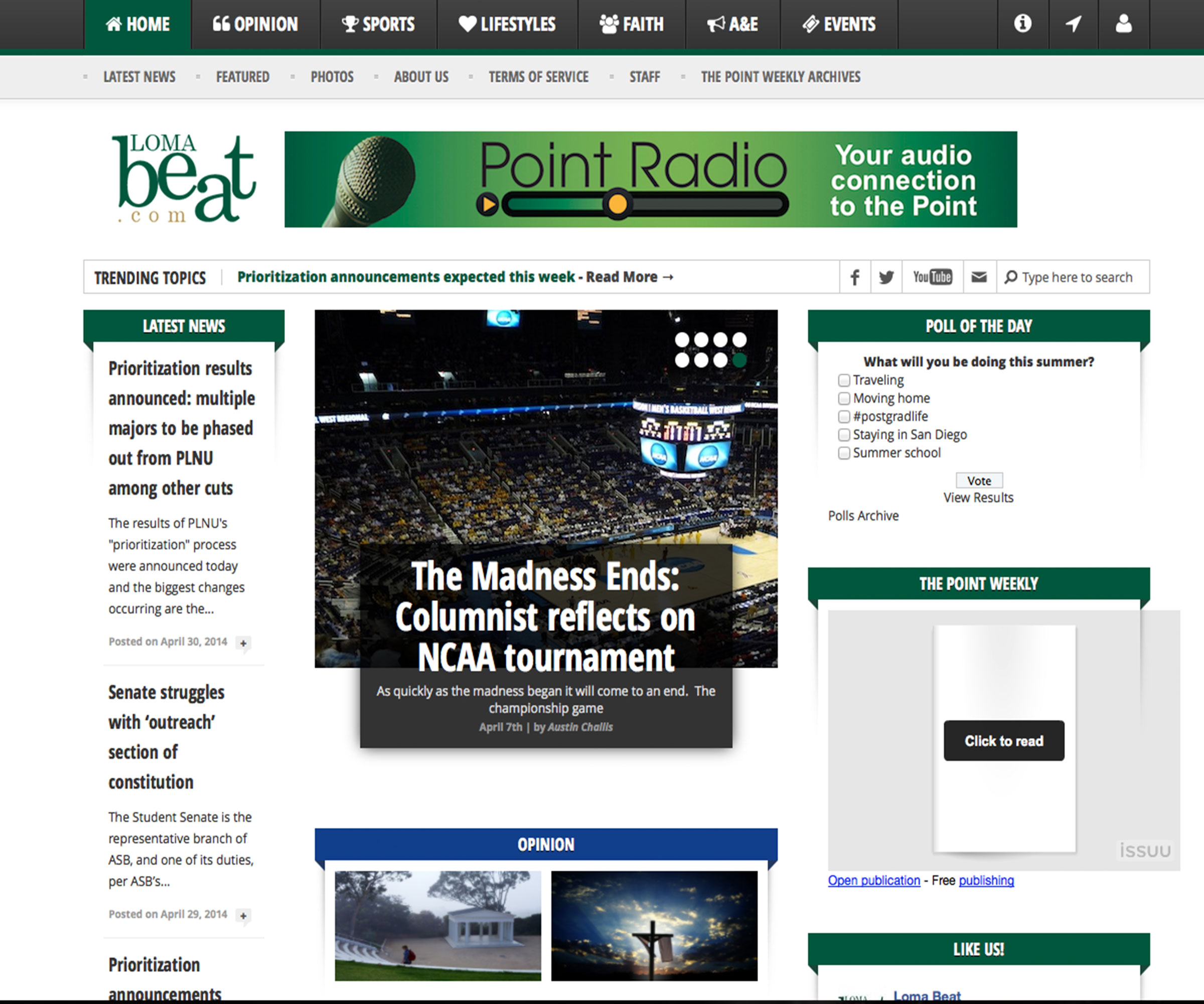 LomaBeat website